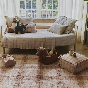 Подушка-пуф Лорена Каналс (Lorena Canals) "Этнос", розовый, 45 х 45 х 45 см